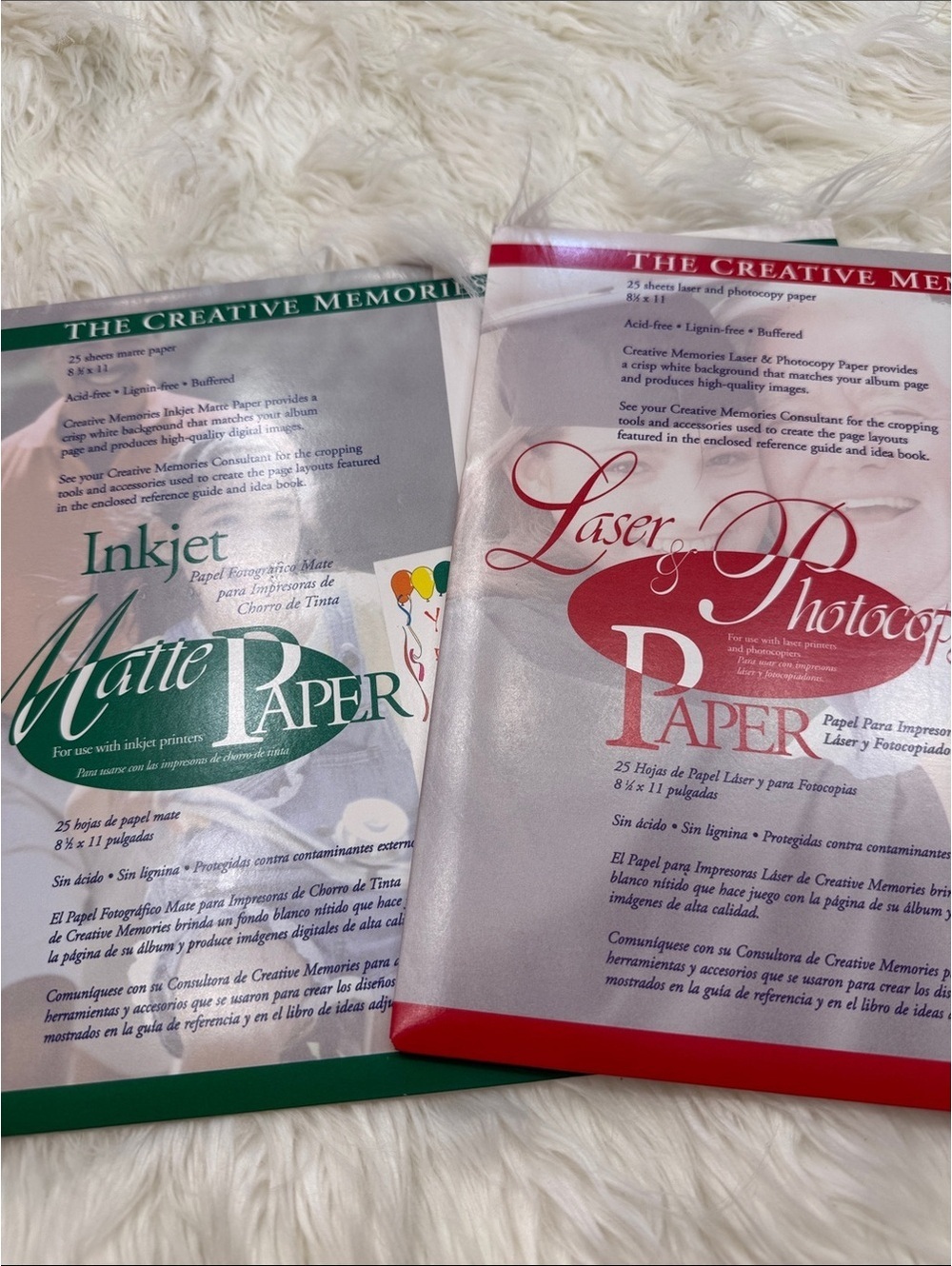 Creative Memories Inkjet Matte Paper Paper 8.5x11 - 25 Sheets Each